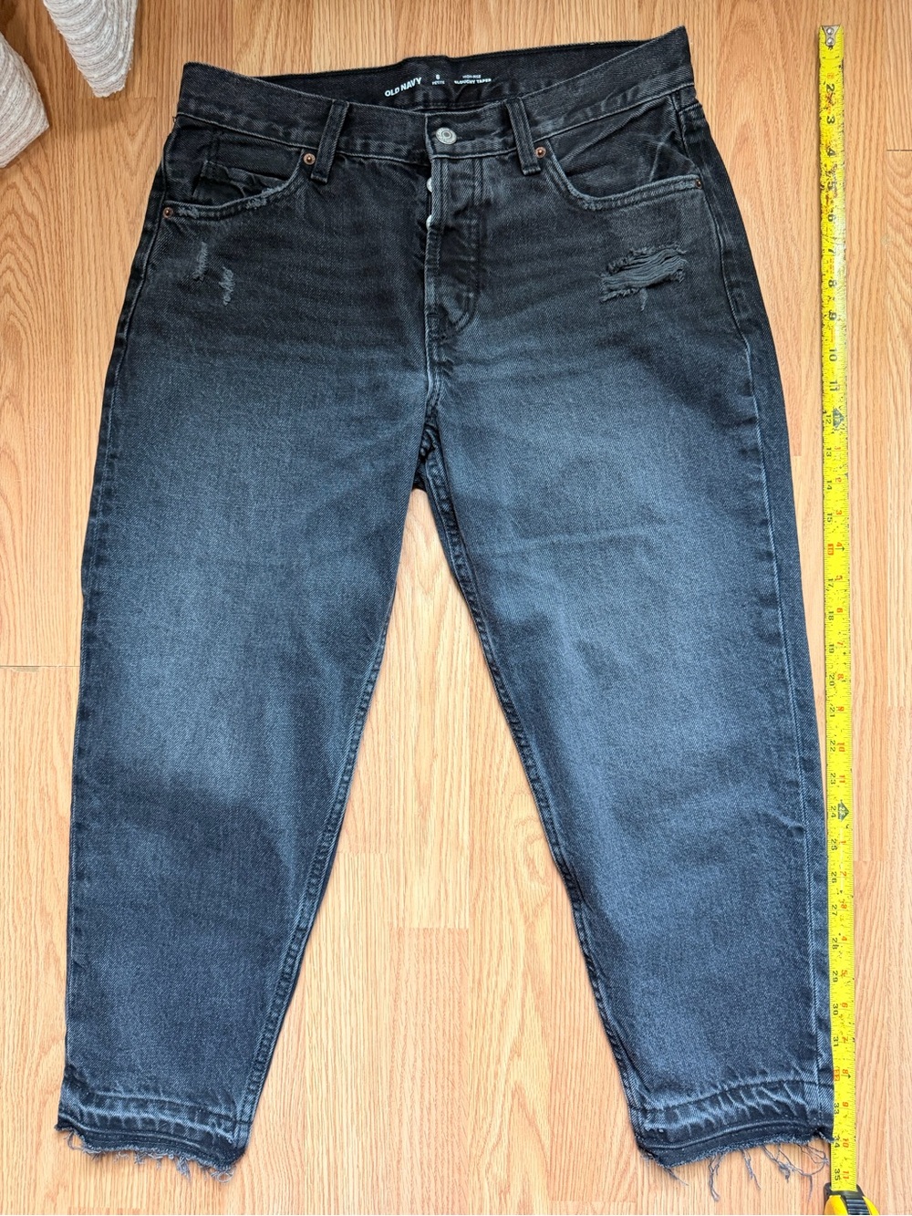 Old Navy Black Jeans Size 8P 100% Cotton